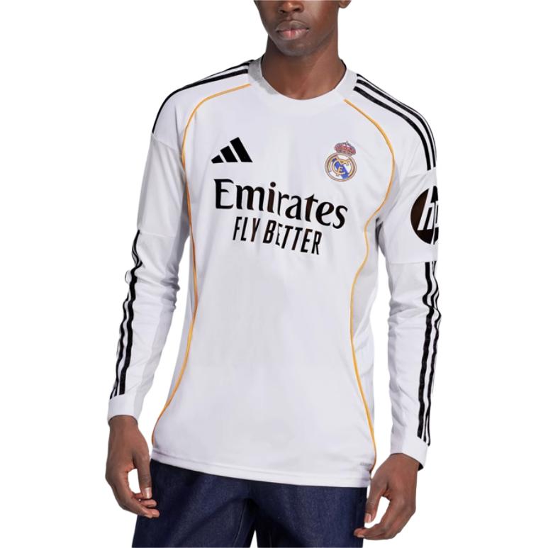 Футболка Real Madrid 25/26 с длинными рукавами домашняя Adidas, белый — фото 3