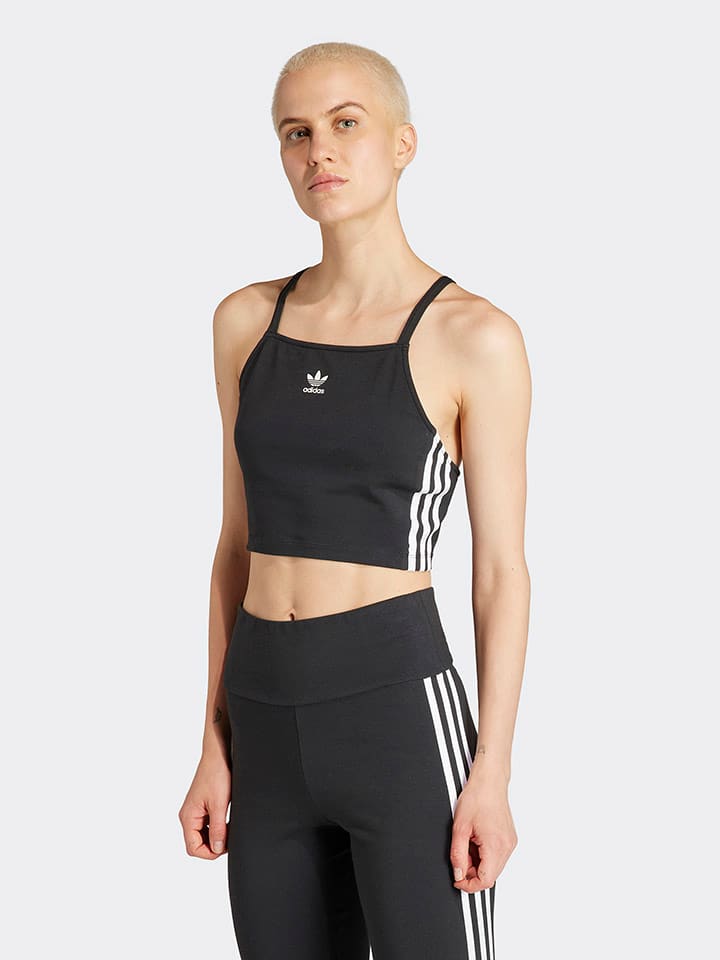 

Функциональный топ adidas, черный
