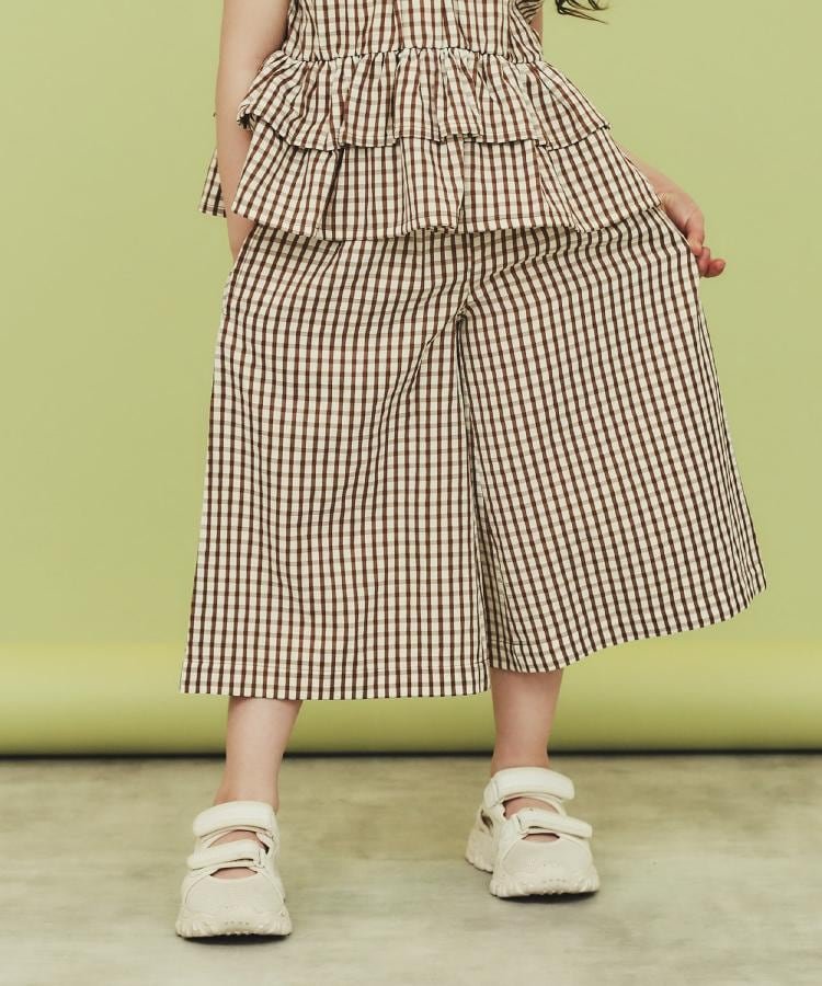 [110-150] Брюки в клетку / Можно носить как комплект The Shop Tk, Camel Brown (241)