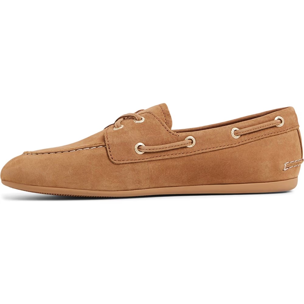 Тонкие кожаные туфли-лодочки Sperry, коричневый — фото 3
