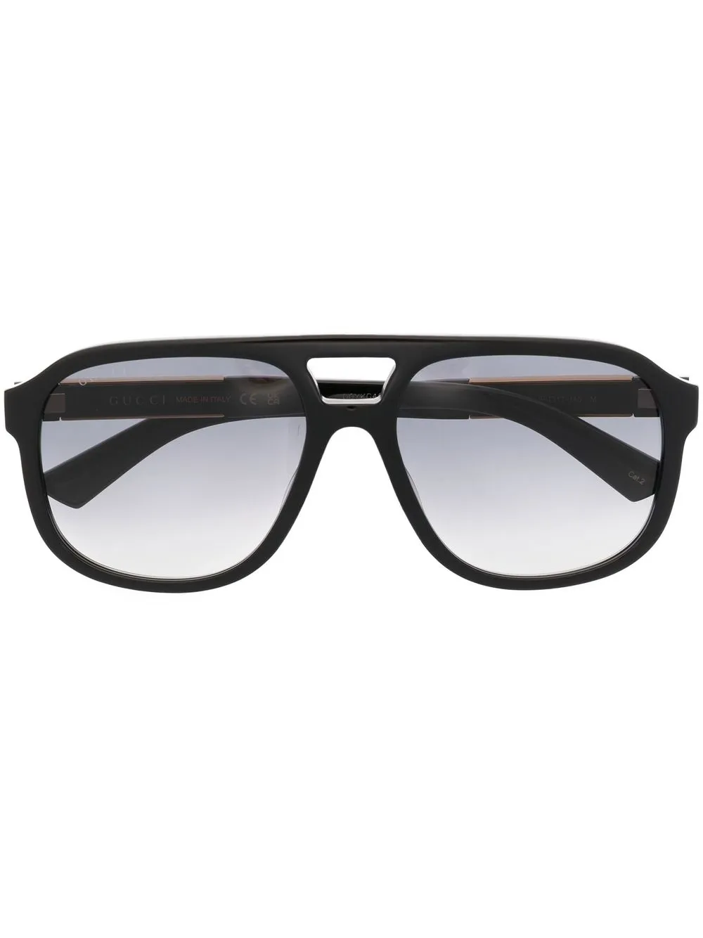 

Солнцезащитные очки в круглой оправе Gucci Eyewear, черный