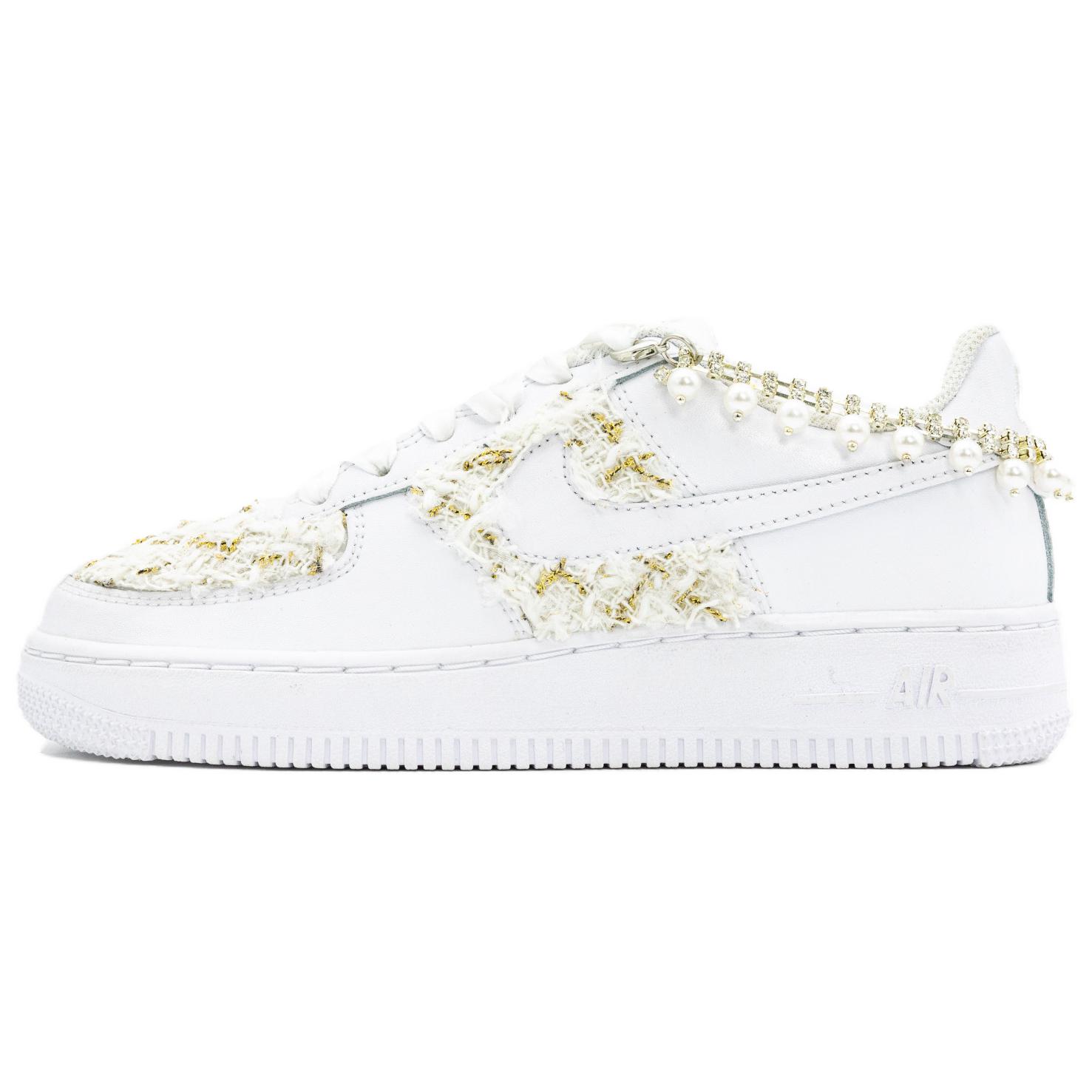

Nike Кроссовки Air Force 1 с низким верхом, противоскользящие, износостойкие, для скейтбординга, мужские, белые