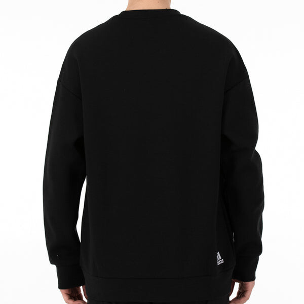Толстовка Men's adidas St Crewgfx Swt Sports Round Neck Long Sleeves Pullover Black, черный — фото 4