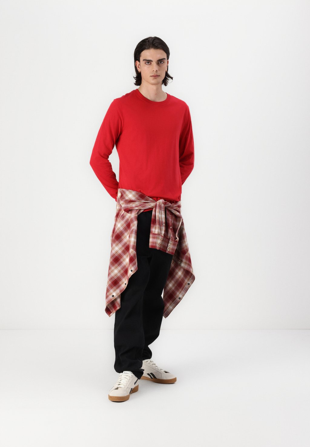 

Топ с длинными рукавами EVERYDAY SOFT CREW SOLIDS GAP, красный