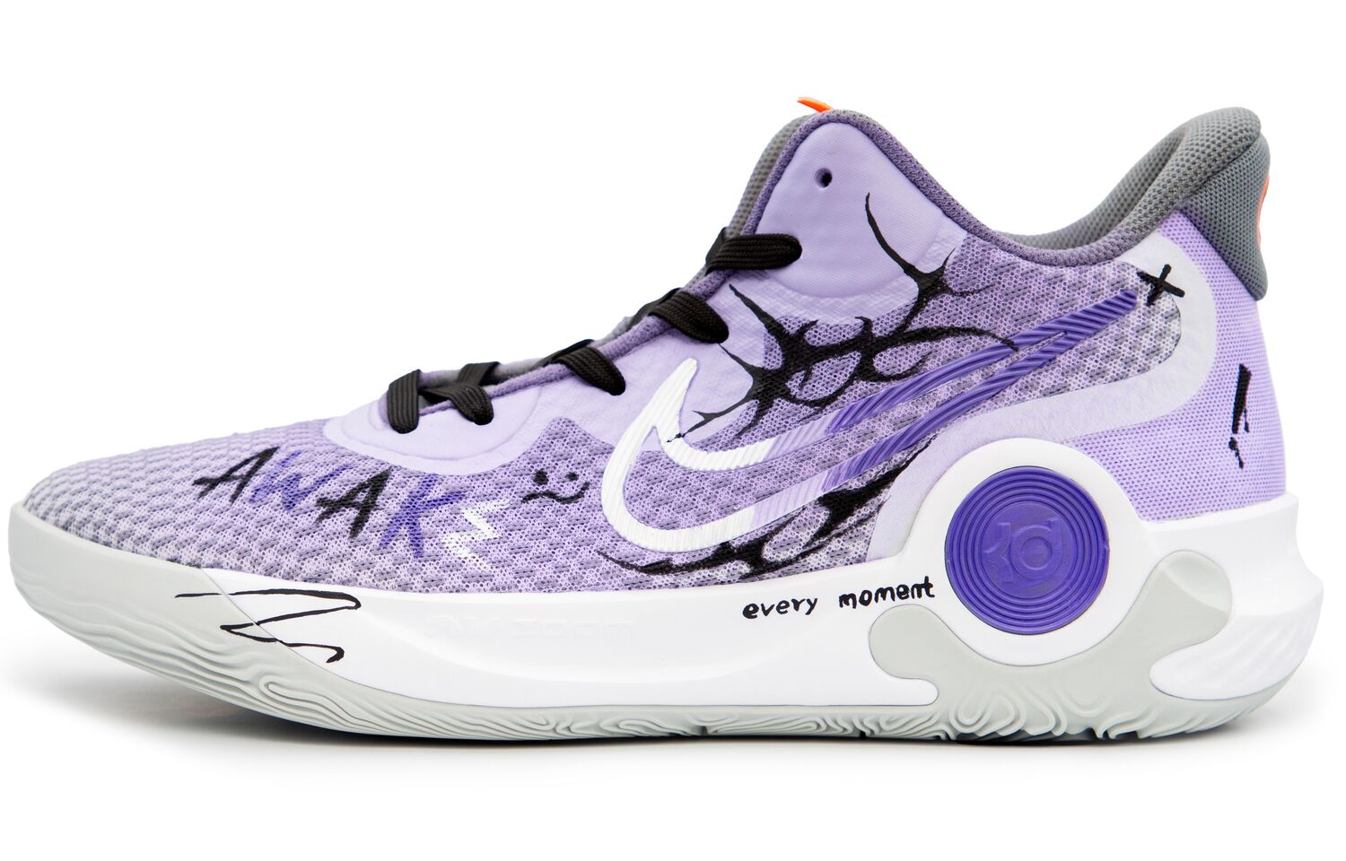 

Nike Кроссовки баскетбольные KD Trey 5 IX Awakening Storm противоскользящие износостойкие мидтоп унисекс серо-фиолетовые, цвет Gray Purple