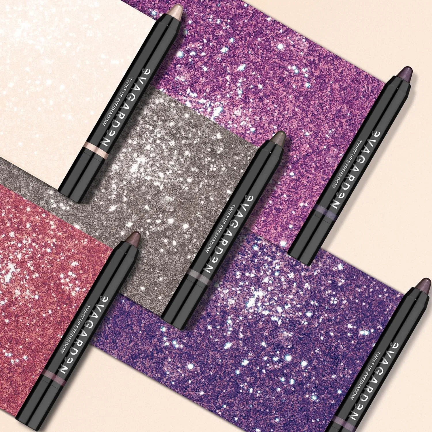 Тени для век кремовые Evagarden Twist-Up Eyeshadow 0.03 унции металлик mauve — фото 3