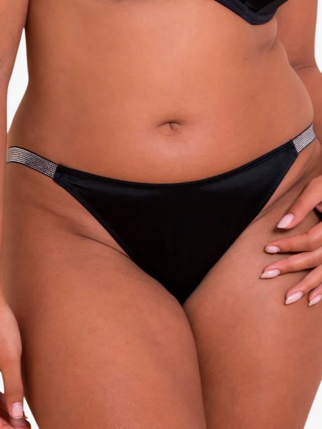 

Бюстгальтер Boost Diamante и трусики танга Curvy Kate, Black