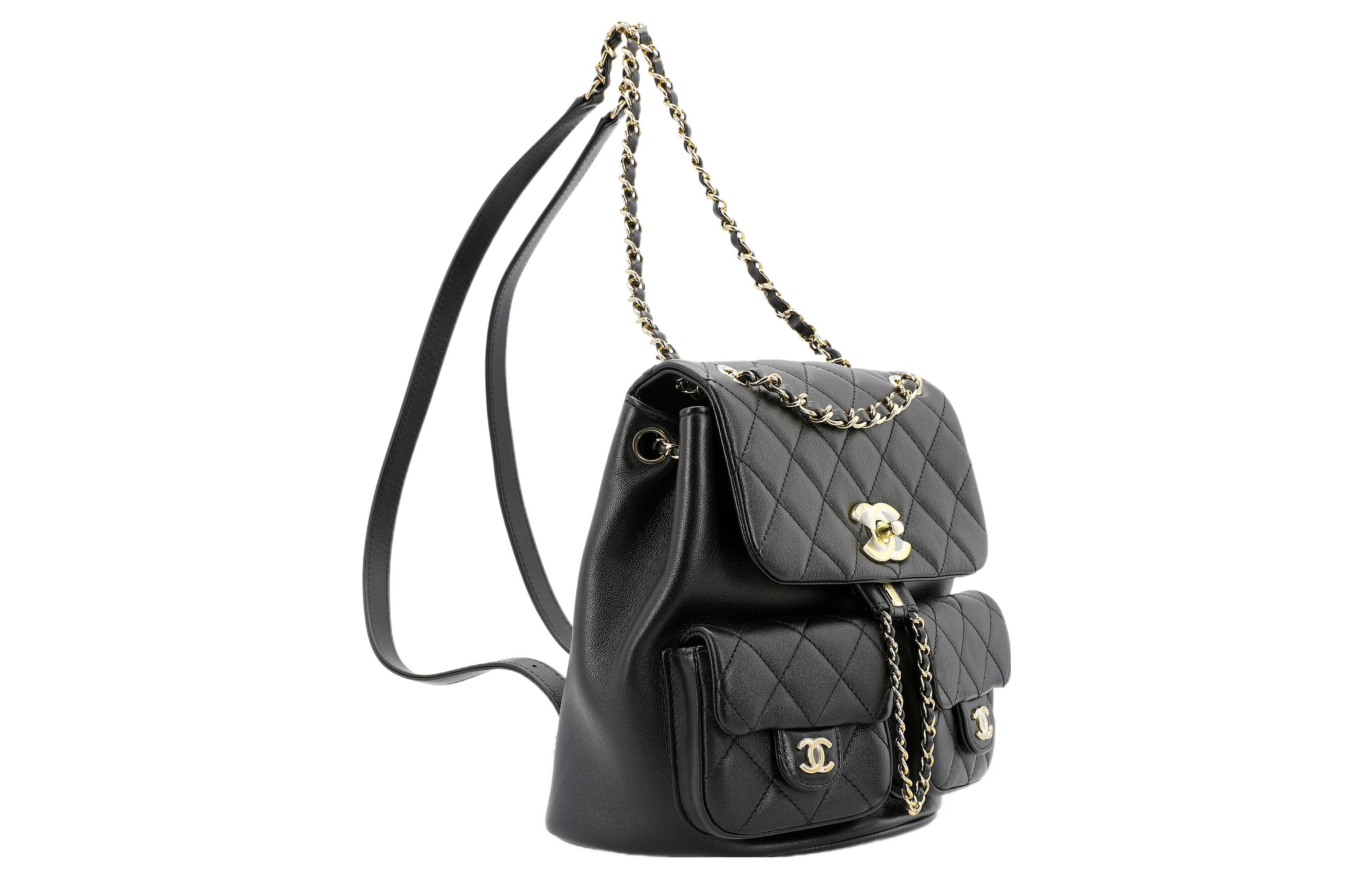 CHANEL Рюкзак Duma Calfskin Medium Women's Black — фото 3
