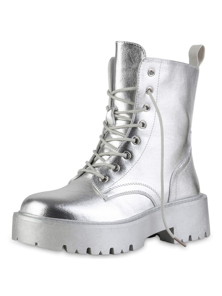 

Ботильоны VAN HILL Plateau Boots Emily, серебряный