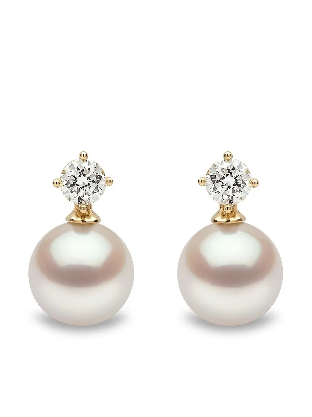 

Серьги Classic Akoya из желтого золота с жемчугом и бриллиантами Yoko London, золотой