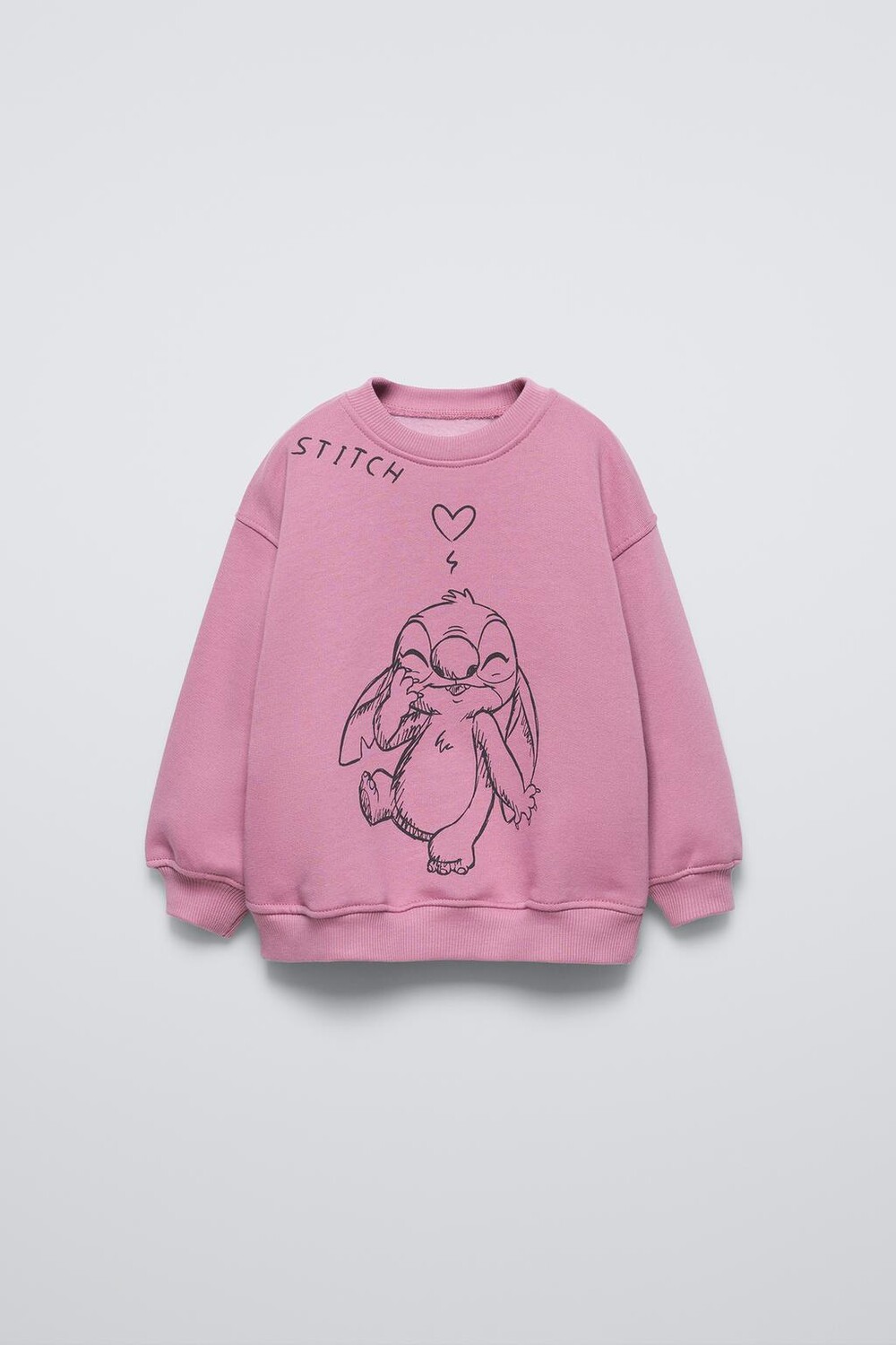 

Толстовка с героями мультфильмов «лило и стич» от disney ZARA, темно-розовый
