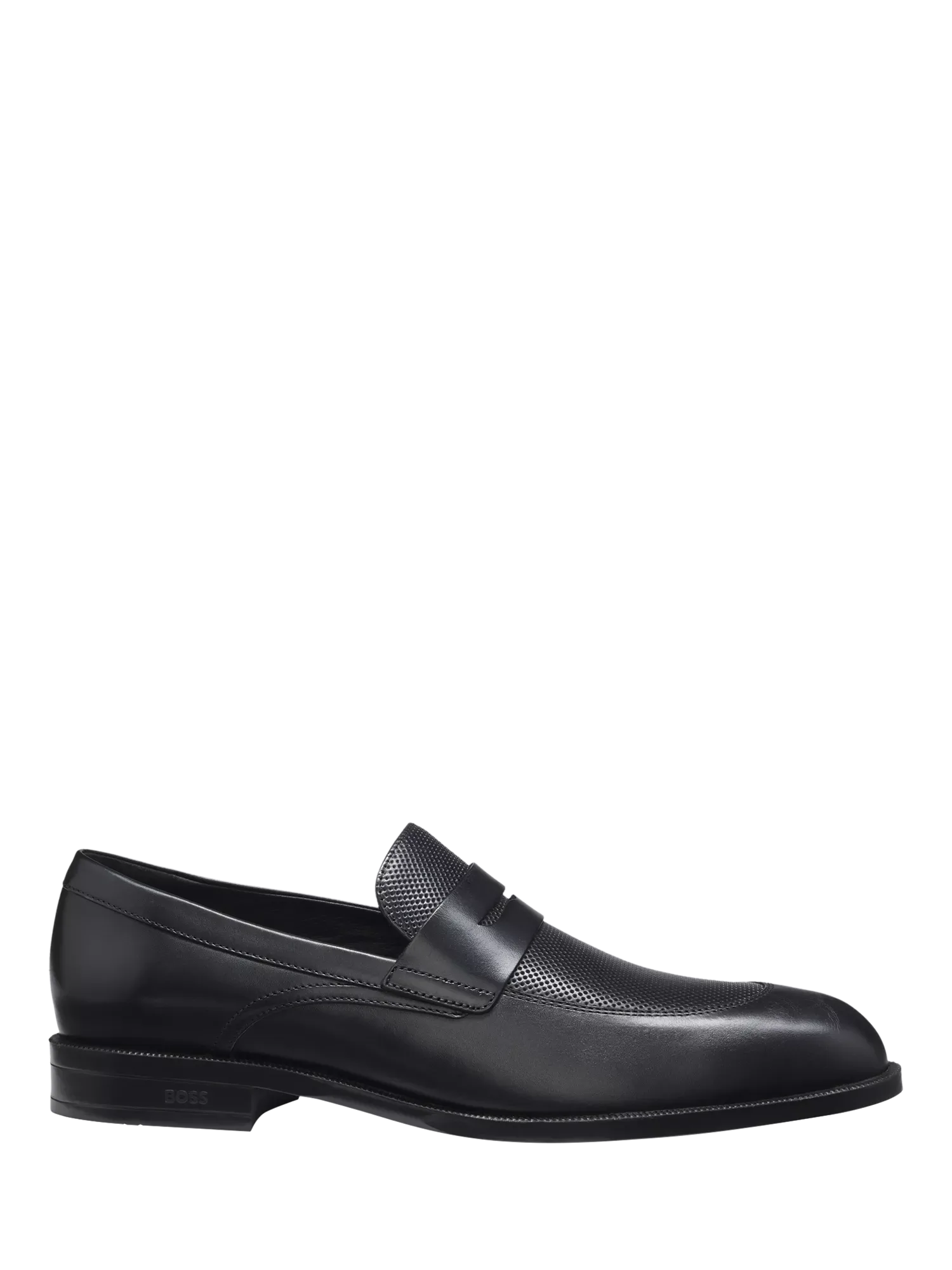 Кожаные лоферы BOSS Tayil без шнурков, черные HUGO BOSS