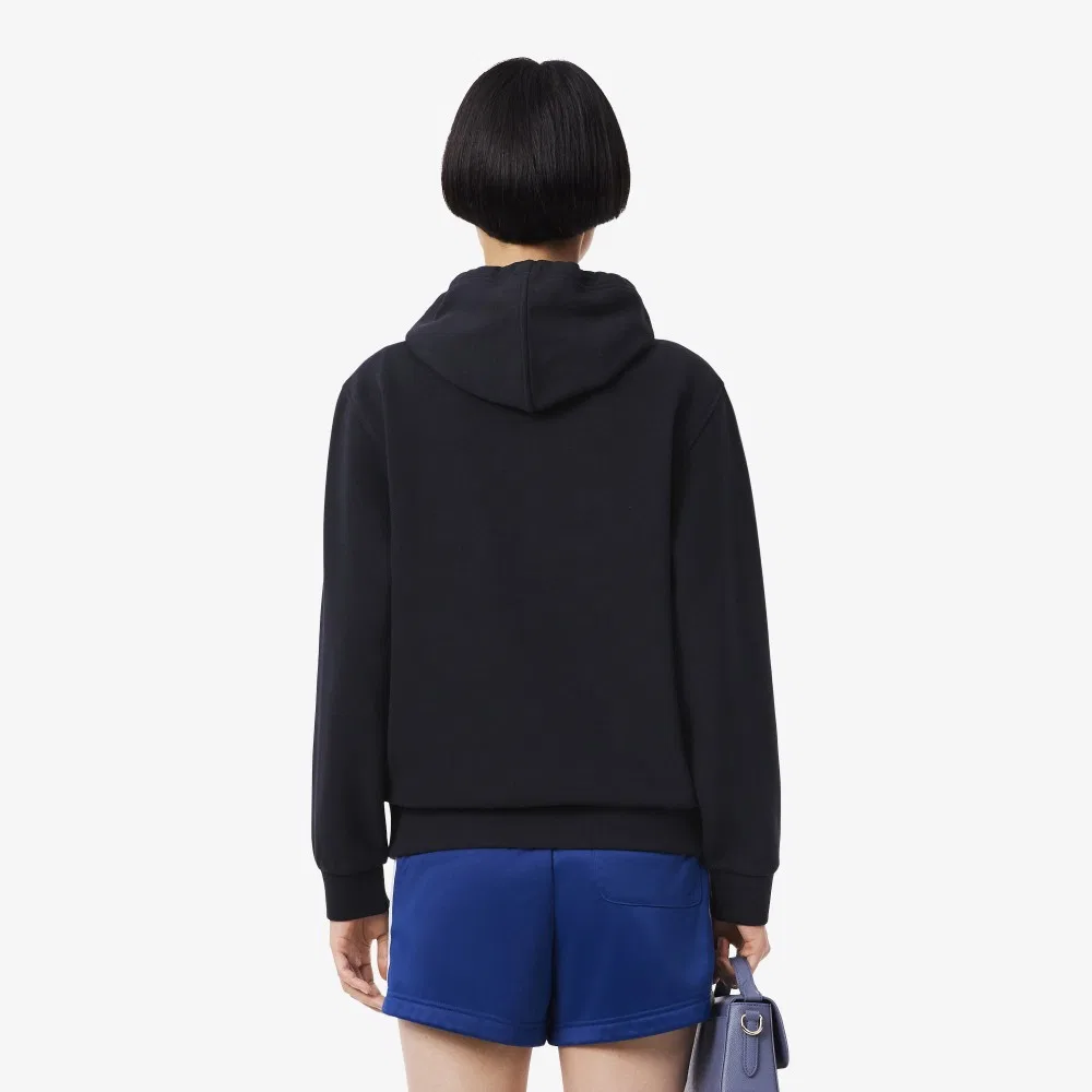 Свитшот-худи Lacoste Double Face Pique, тёмно-синий — фото 3