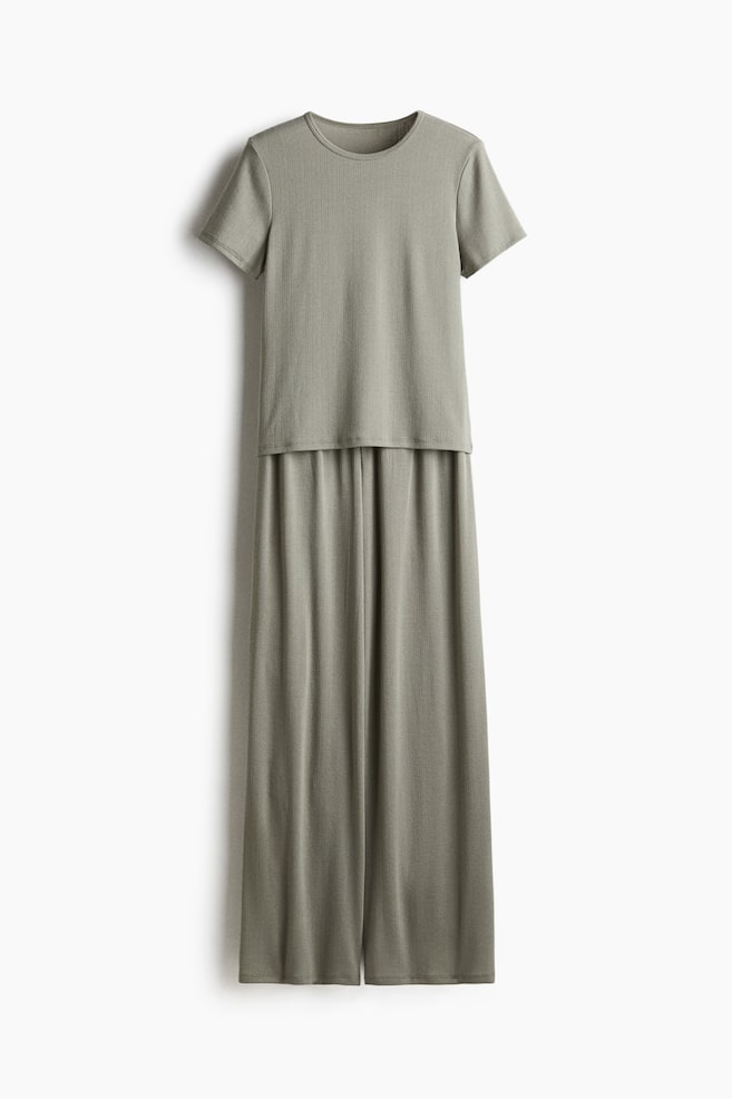 

Пижама из трикотажного джерси с пуантами H&M, зеленый