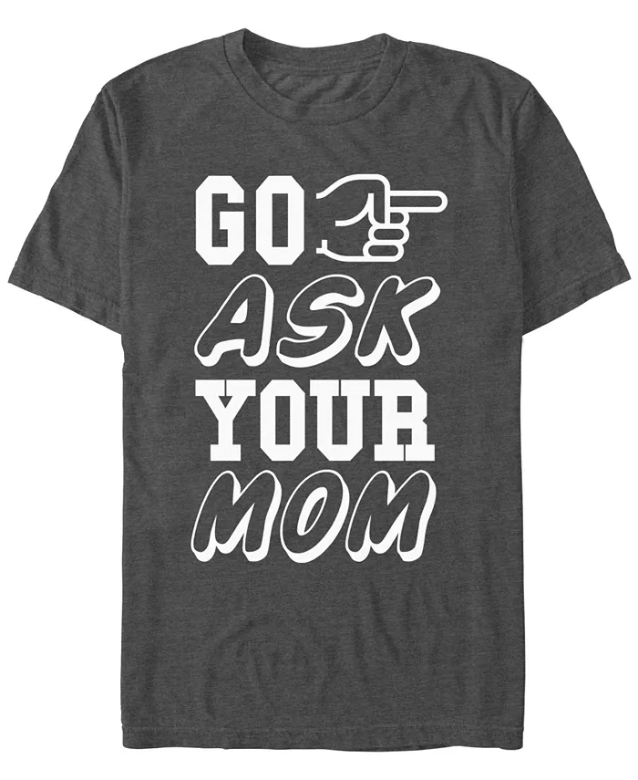 

Мужская футболка с коротким рукавом Ask Mom Fifth Sun, серый