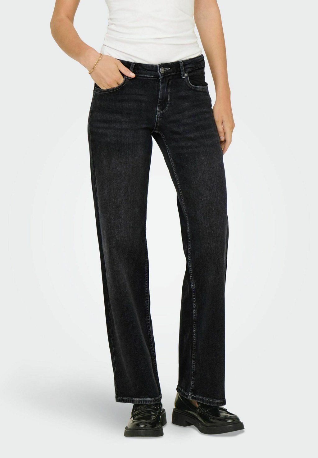 

Джинсы прямого кроя MIT WEITEM ONLJUDY ONLY, цвет Washed Black