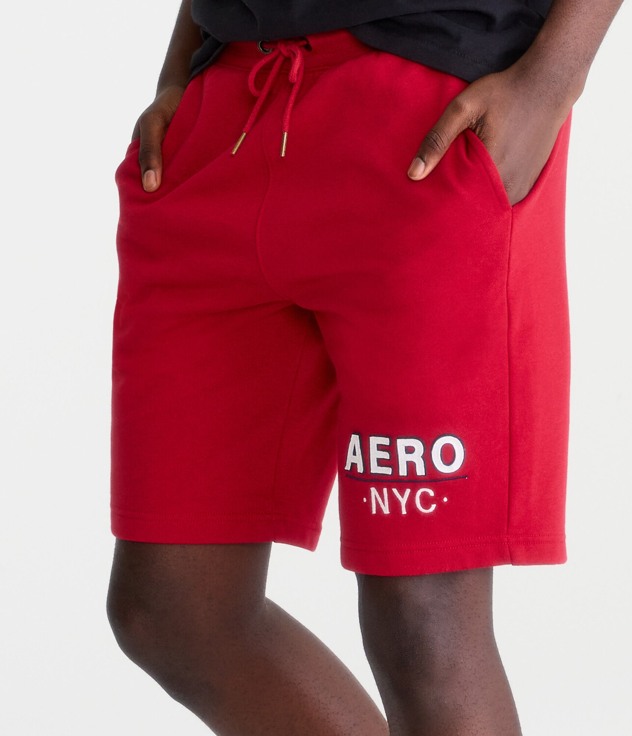 

Флисовые шорты Aero NYC 9 дюймов Aeropostale, красный