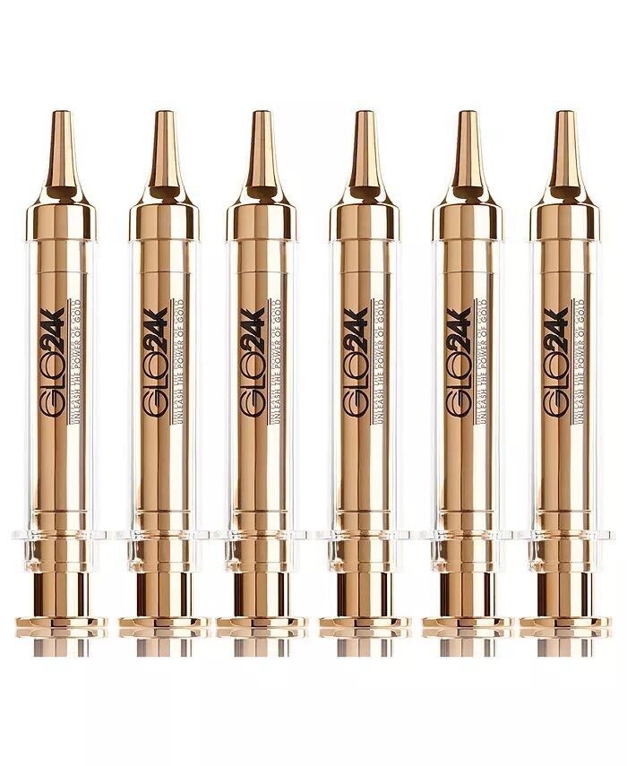 

Крем для мгновенной подтяжки лица с 24-каратным золотом, гиалуроновой кислотой, пептидами и витаминами. Упаковка из 6 шт Glo24K