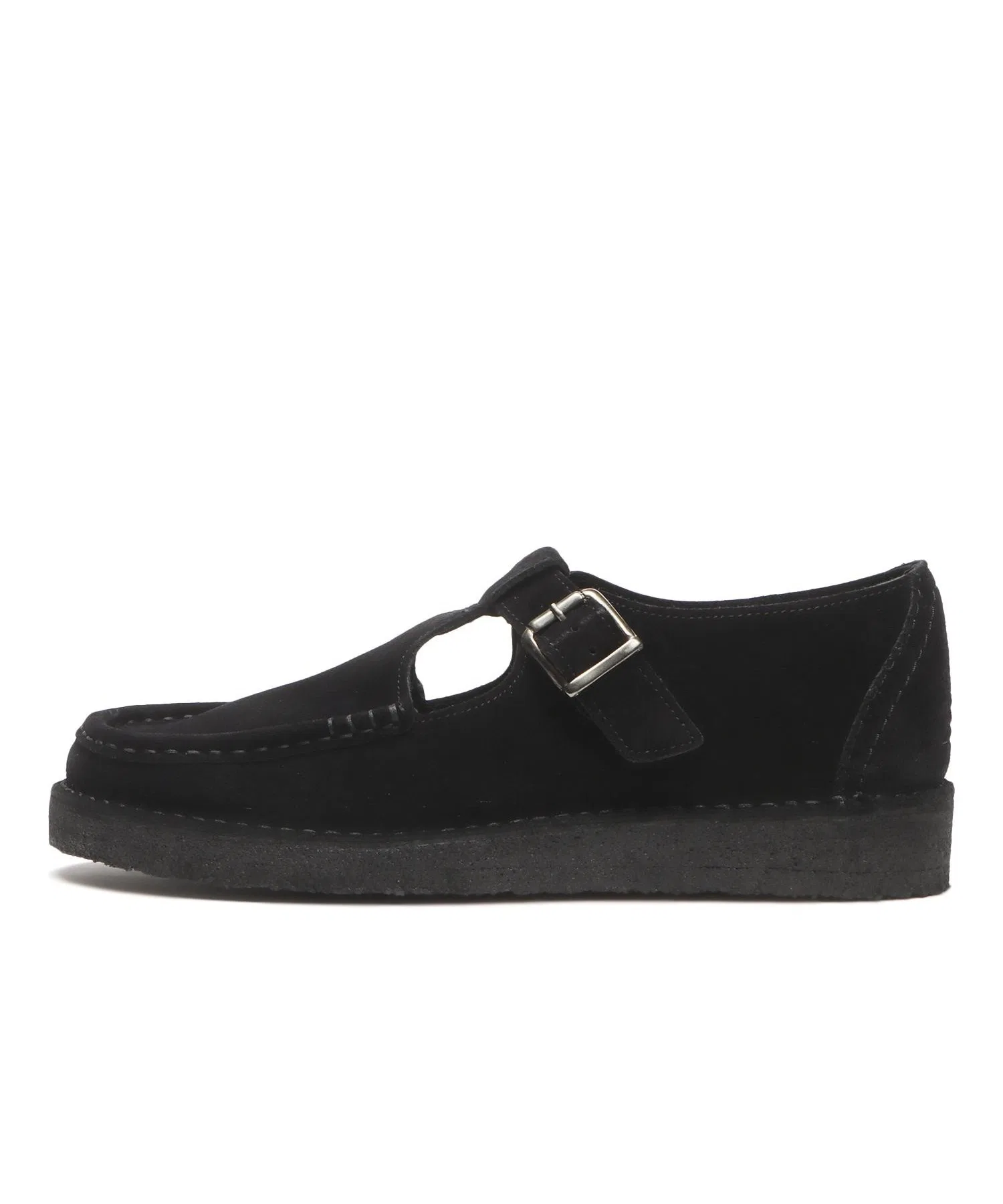 Мужские мокасины из натуральной кожи Clarks NOMAD T BAR чёрные