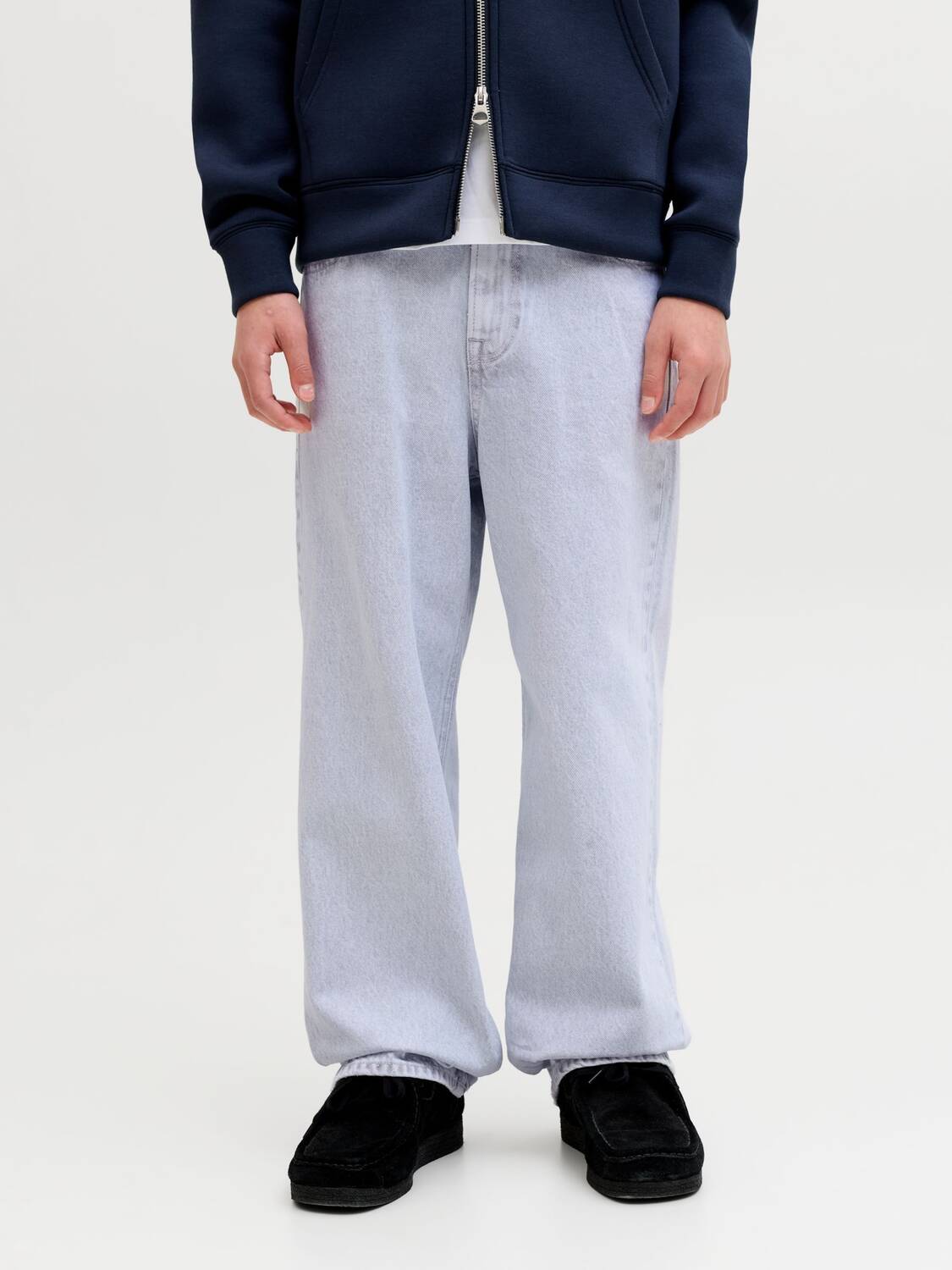Jack & Jones Junior Багги джинсы 'JJIAlex' в цвете Dusty Blue — фото 3