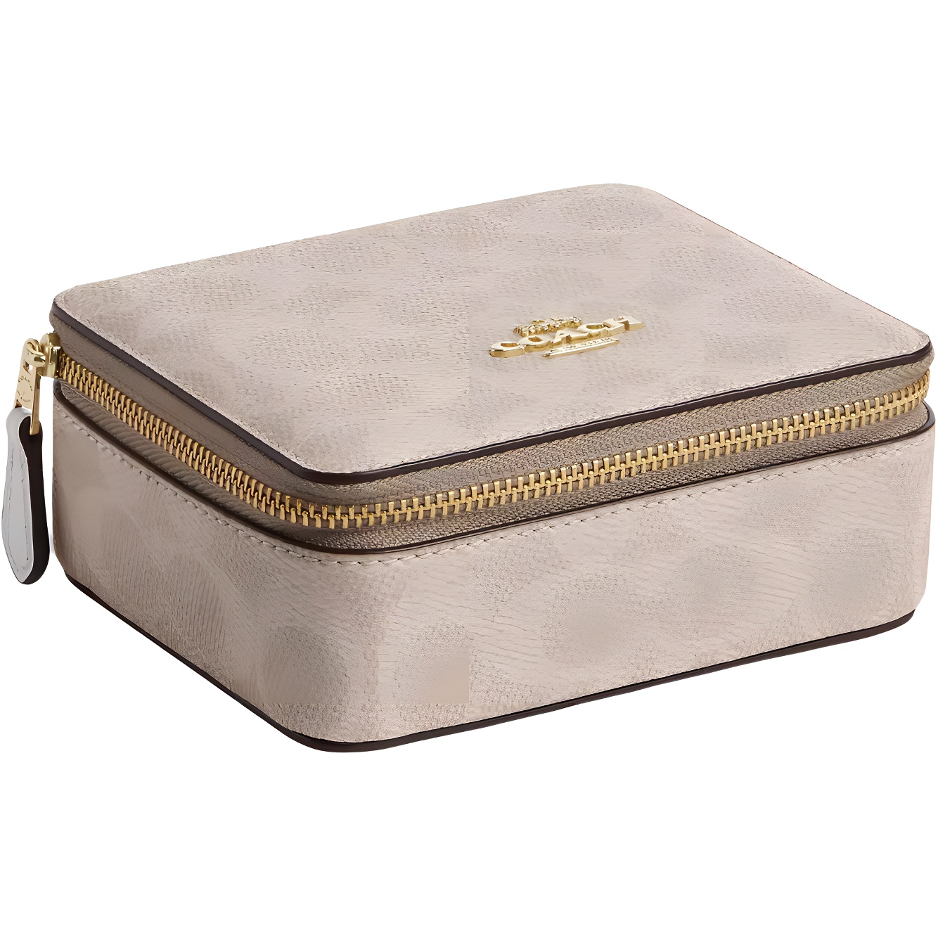 

Coach Женская холщовая дорожная сумка для хранения вещей, песочно-бежевого цвета