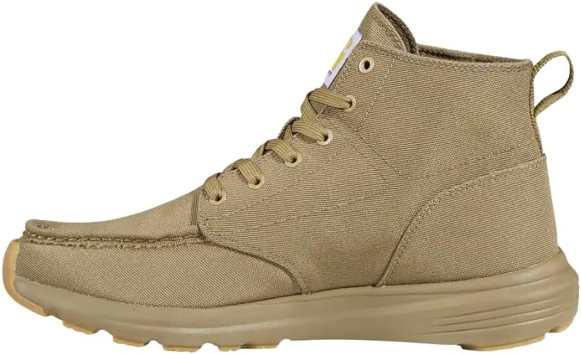 Мужские ботинки Carhartt Haslett Canvas Chukka - ботинки с мыском-мок, легкой промежуточной подошвой LWD, стелькой с поддержкой свода стопы и быстросохнущей подкладкой, хаки — фото 3