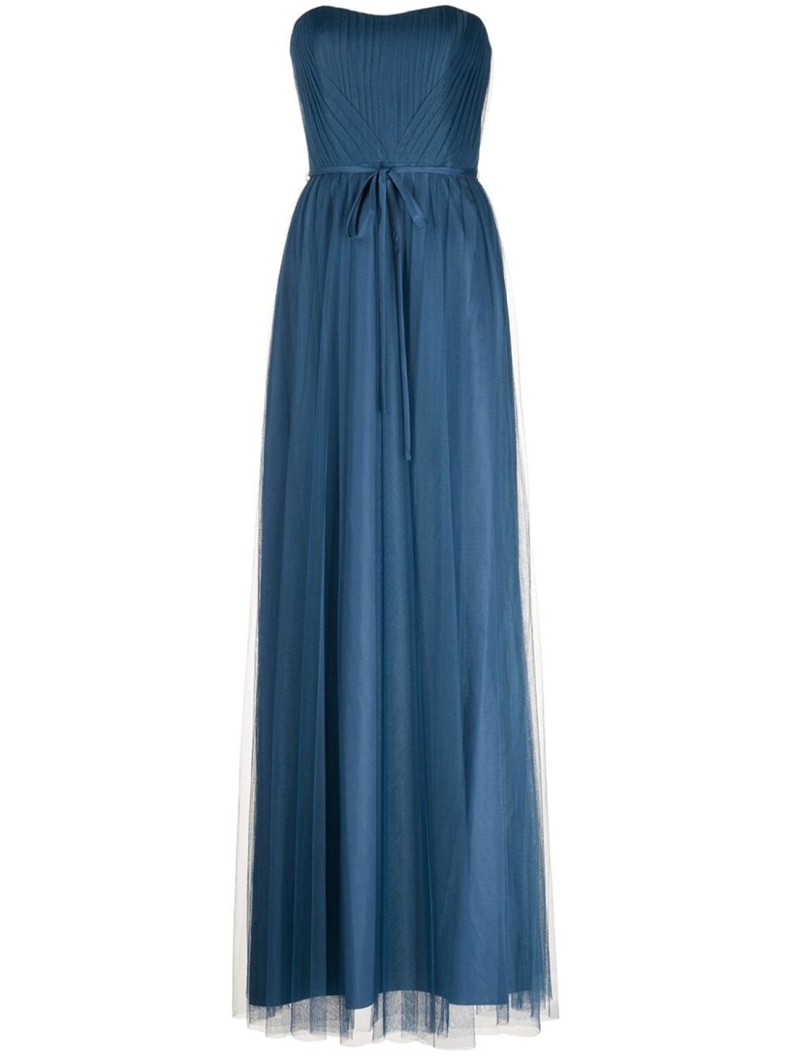 

Вечернее платье из тюля Marchesa Notte Bridesmaids, синий