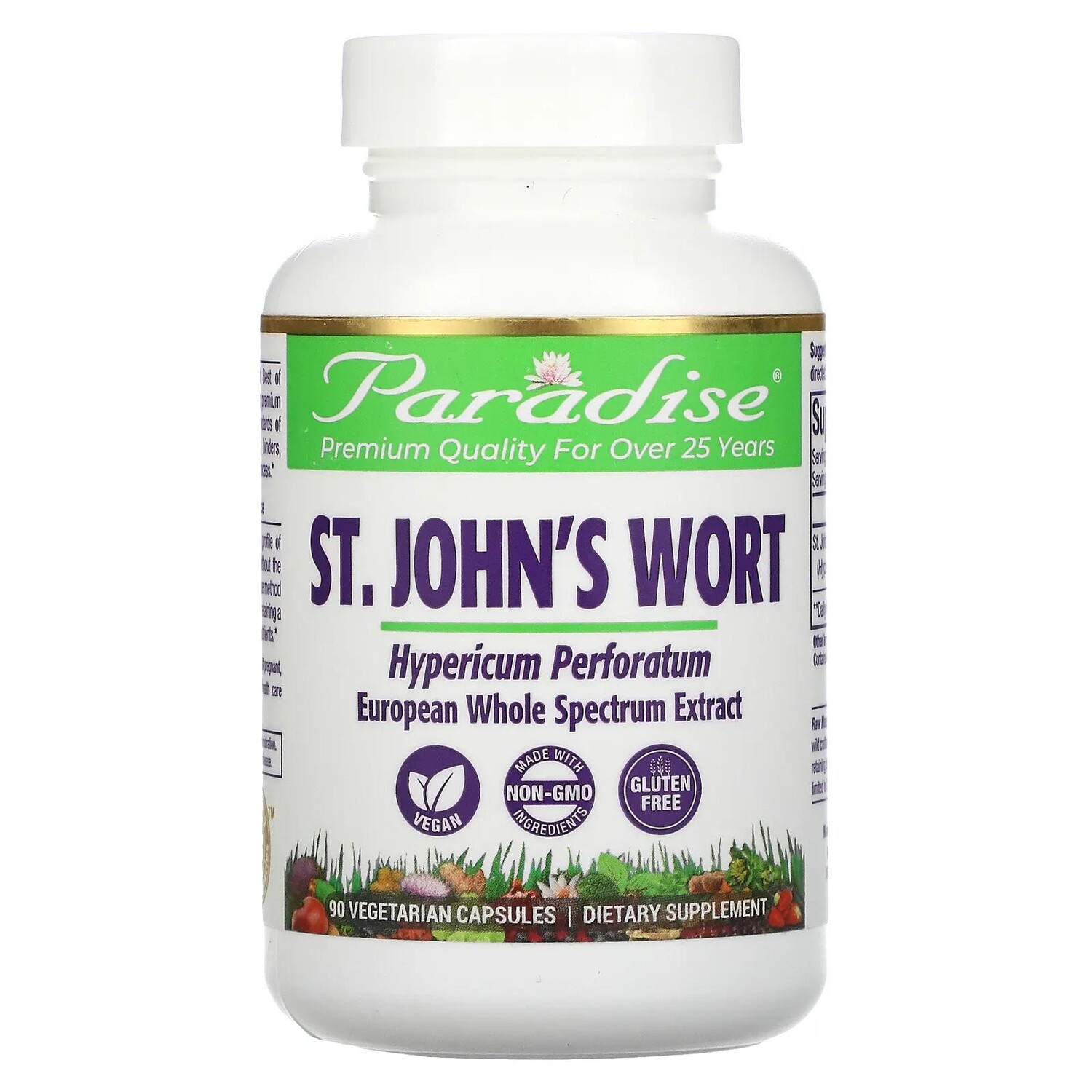 

Paradise Herbs St. John's Wort 90 Vegetarian Capsules