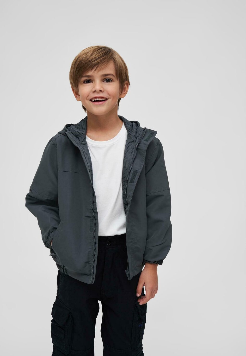

Куртка межсезонная Summer Frontzip Brandit, цвет anthracite