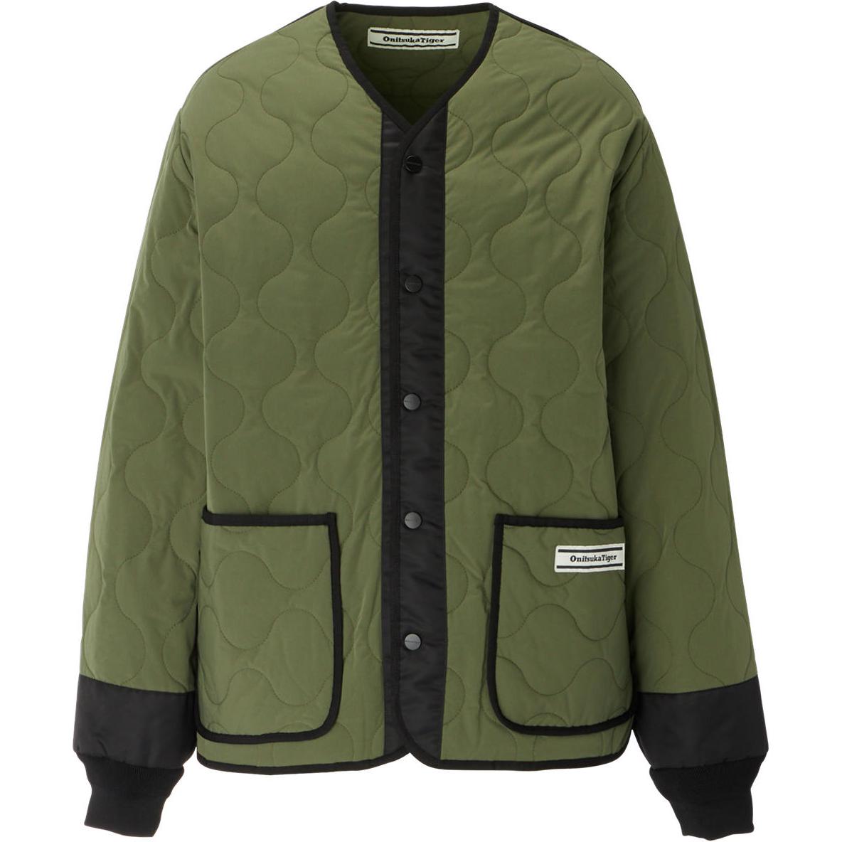 

Onitsuka Tiger Стеганая куртка унисекс армейского зеленого, Army Green