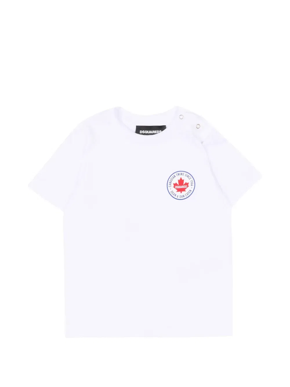 Футболка с круглым логотипом Dsquared2 Kids, белый