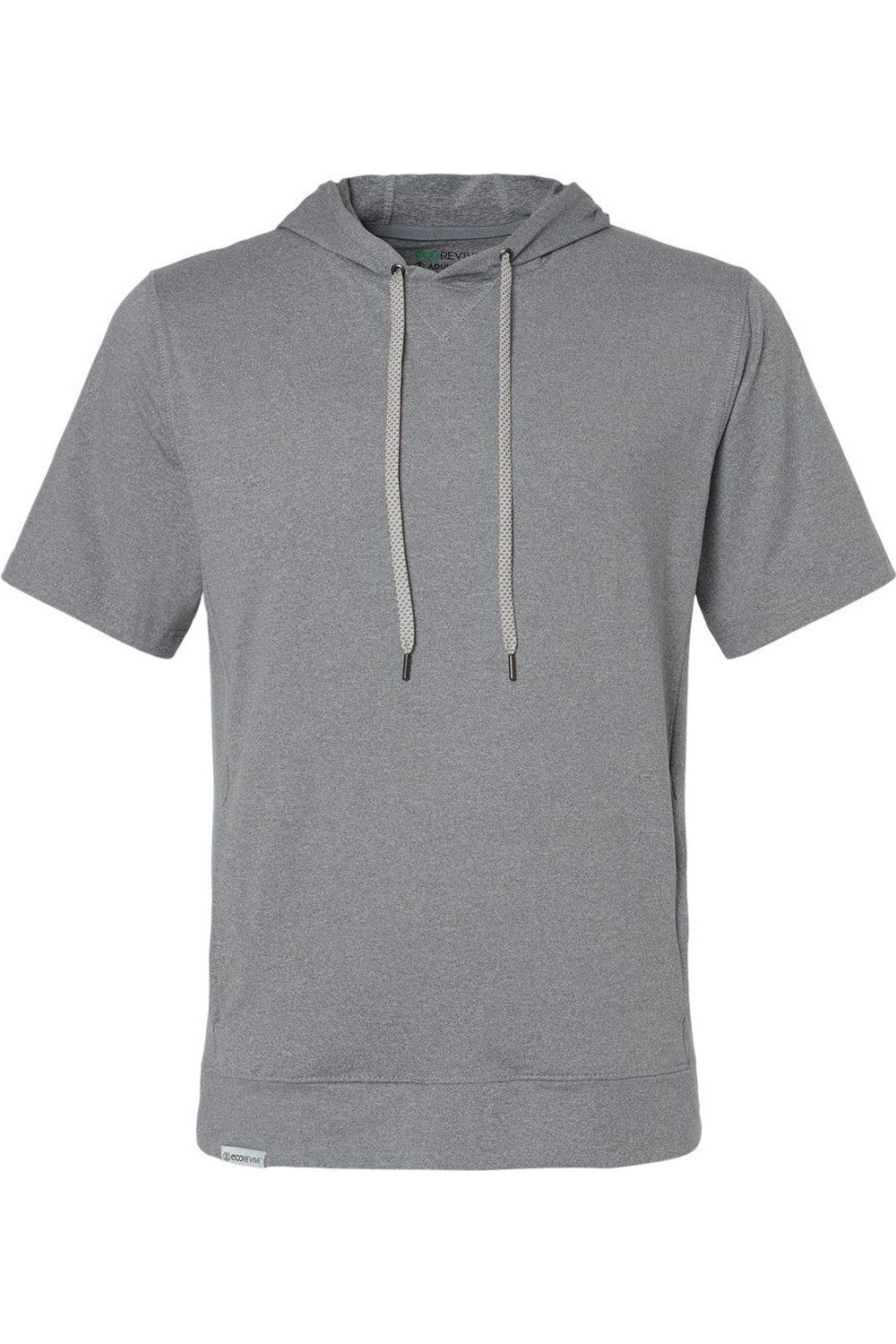 

Толстовка с капюшоном Holloway Eco Revive Ventura Soft Knit с коротким рукавом, цвет grey heather