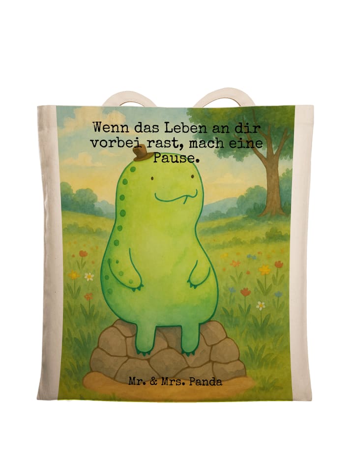 

Mr. & Mrs. Panda Сумка с изображением черепахи и надписью белого цвета