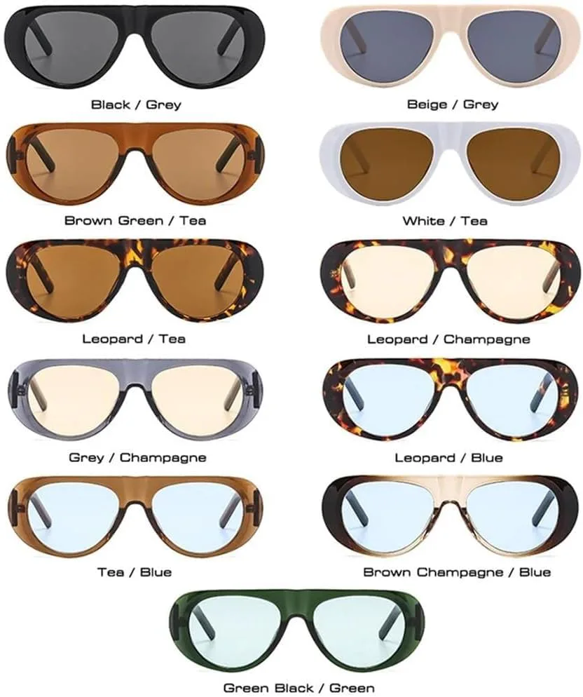 

Женские солнцезащитные очки сине-зеленые UV400, мужские с широкими дужками, для занятий спортом на открытом воздухе, бега и езды на велосипеде LXLHWN, White Tea