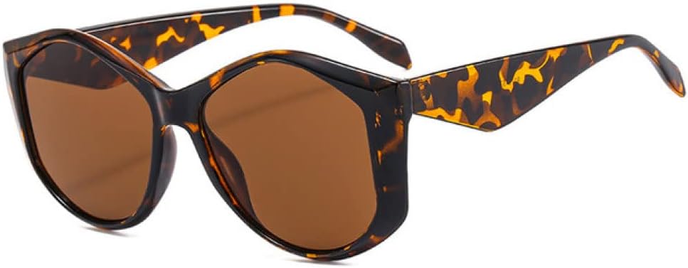 

MUTYNE Модные солнцезащитные очки неправильной квадратной формы для женщин, большие солнцезащитные очки, женские тренды, панк, мужские очки, защита от УФ-излучения UV400, Leopard-brown