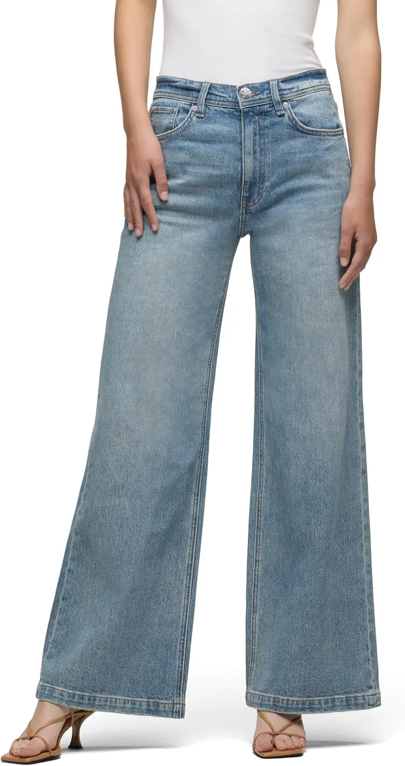 

Hudson женские джинсы Jodie High Rise Loose Fit Wide Leg