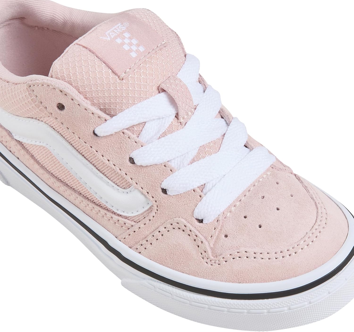 Vans Missy Caldrone | Детские низкие массивные модные кроссовки в ретро-стиле, Suede/Mesh Sepia Rose, 6 — фото 4