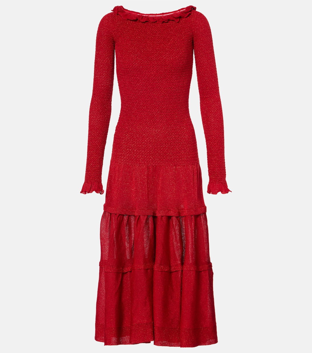 

Платье макси Polly из джерси с открытыми плечами Altuzarra, Imperial