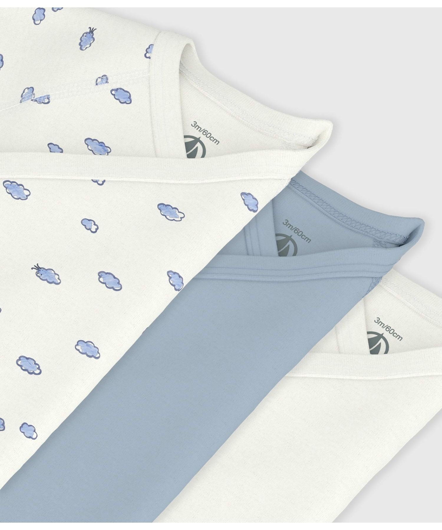 Комплект из 3 боди с короткими рукавами и принтом PETIT BATEAU, Multicolor 1 — фото 3