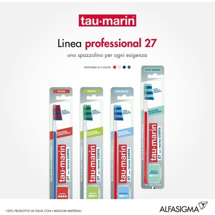 Tau Marin Зубная щетка Tau-Marin Professional 27 с очень мягкой щетиной + антибактериальная — фото 2