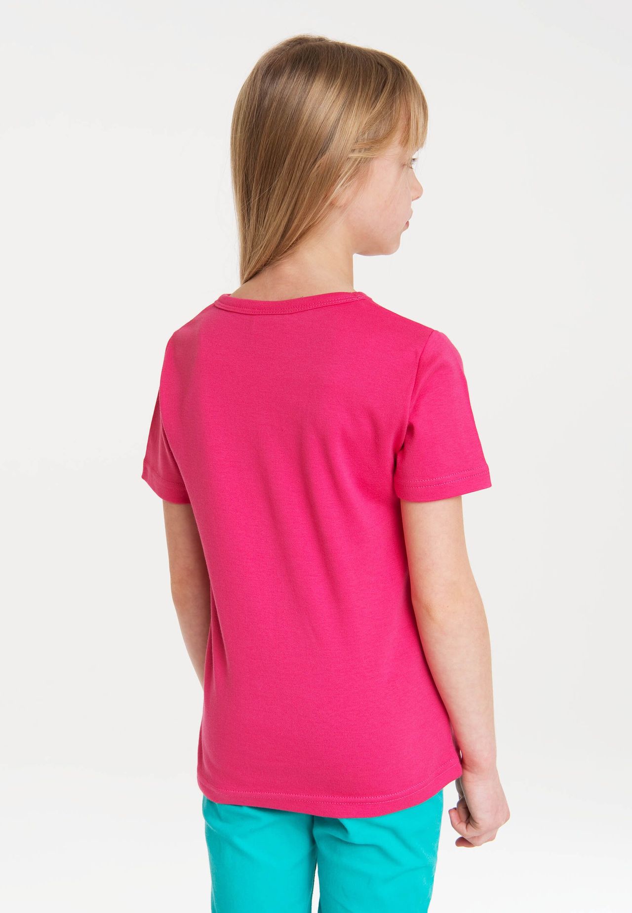 Детская футболка Бэтмен - Бэтгёрл LOGOSHIRT, розовый — фото 4