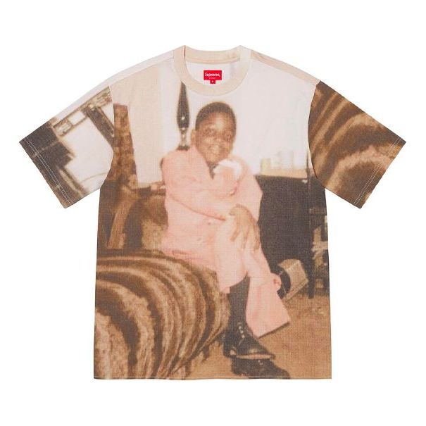 

Футболка Supreme SS21 Week 1 Biggie S, коричневый