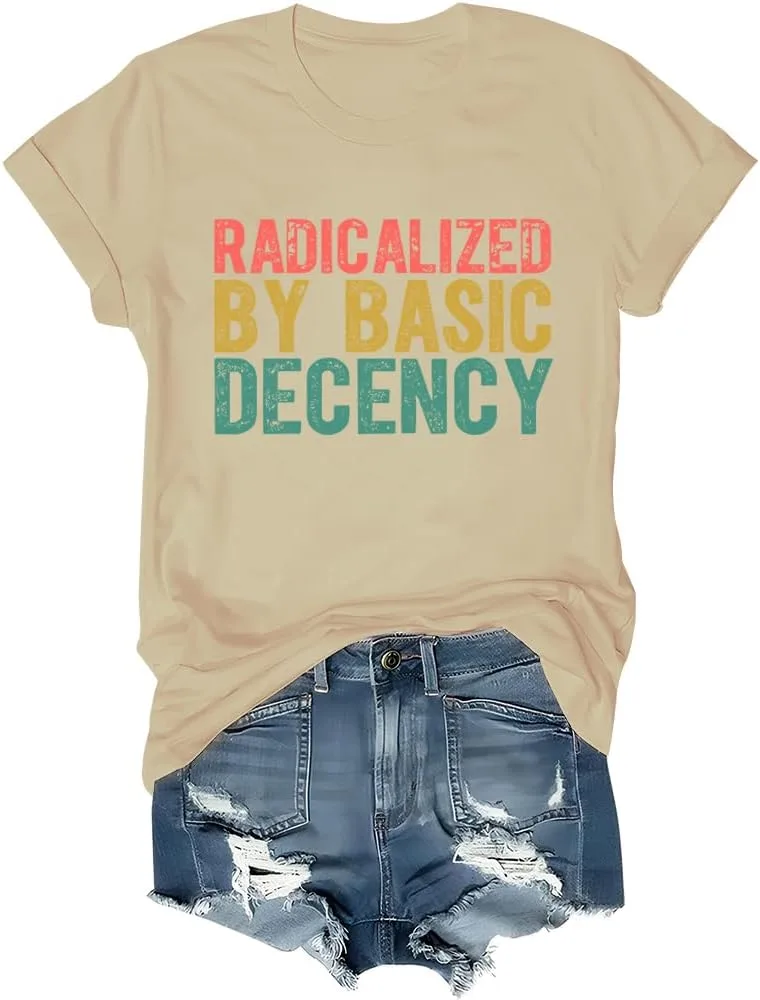 

Футболка Radicalized by Basic Decency, Funny Social Democracy