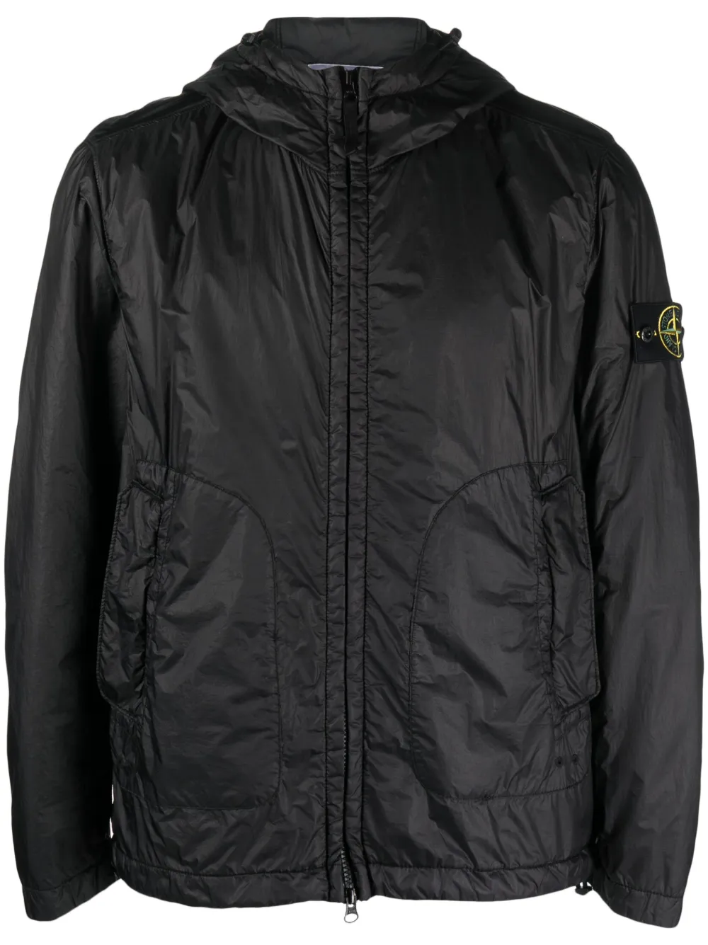 

Куртка с капюшоном и нашивкой-логотипом Stone Island, черный
