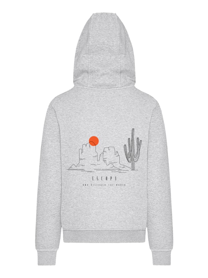 

F4NT4STIC Худи Escape Discover the World Savannah серого меланжевого цвета