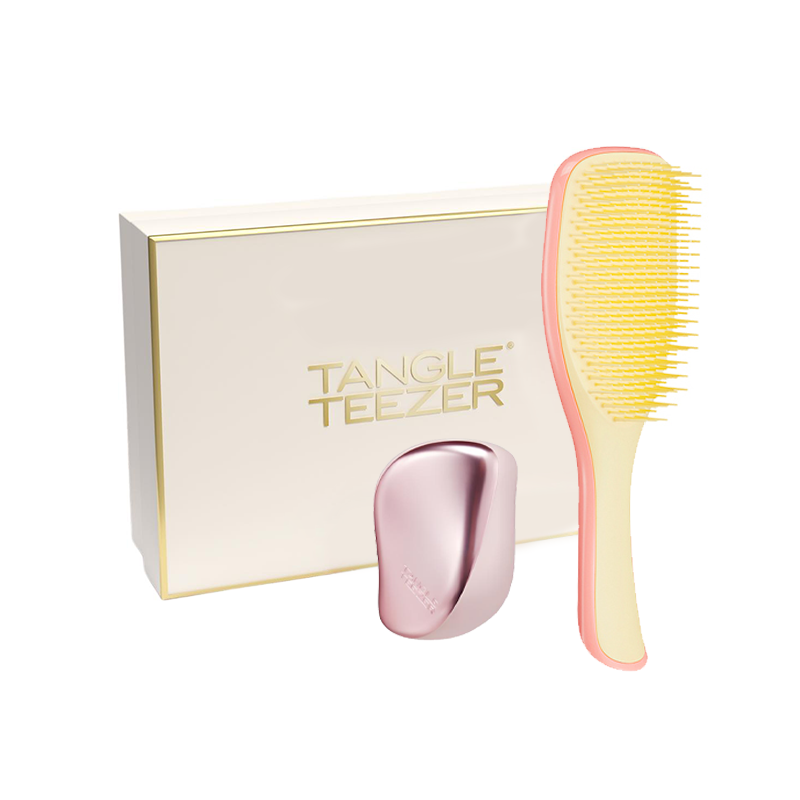 

Портальная и компактная расческа для придания объема Tangle Teezer, персиковый