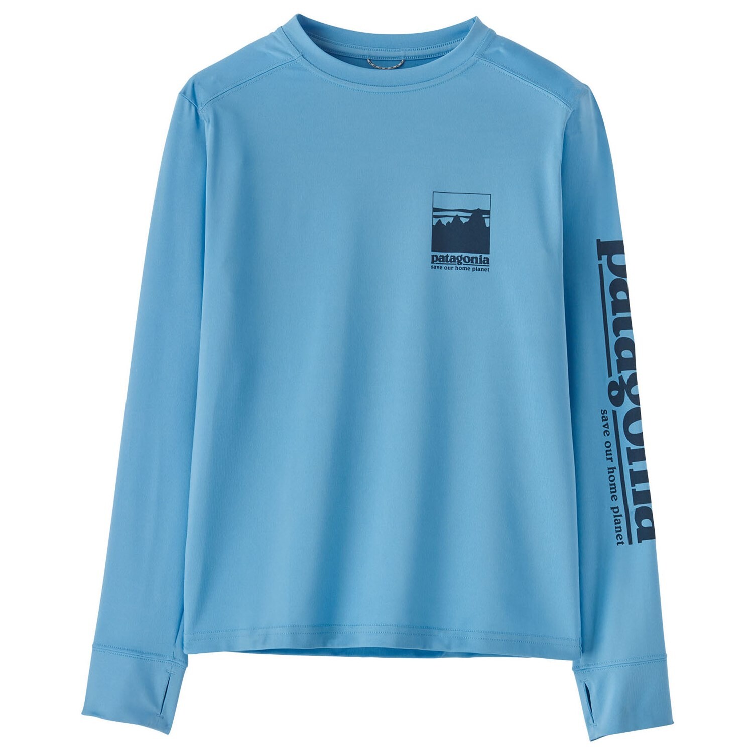 

Топ Patagonia Capilene Long-Sleeve Silkweight, цвет Alpine Icon/Lago Blue