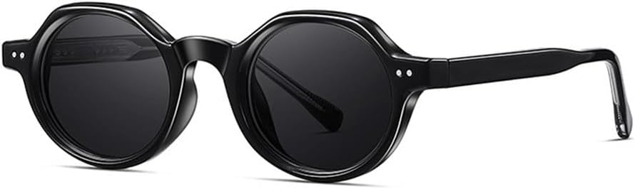 

Ретро овальные женские солнцезащитные очки класса люкс с заклепками, модные мужские солнцезащитные очки в стиле панк темно-зеленого цвета с защитой от УФ-излучения UV400 TKKTLLT, Black Grey