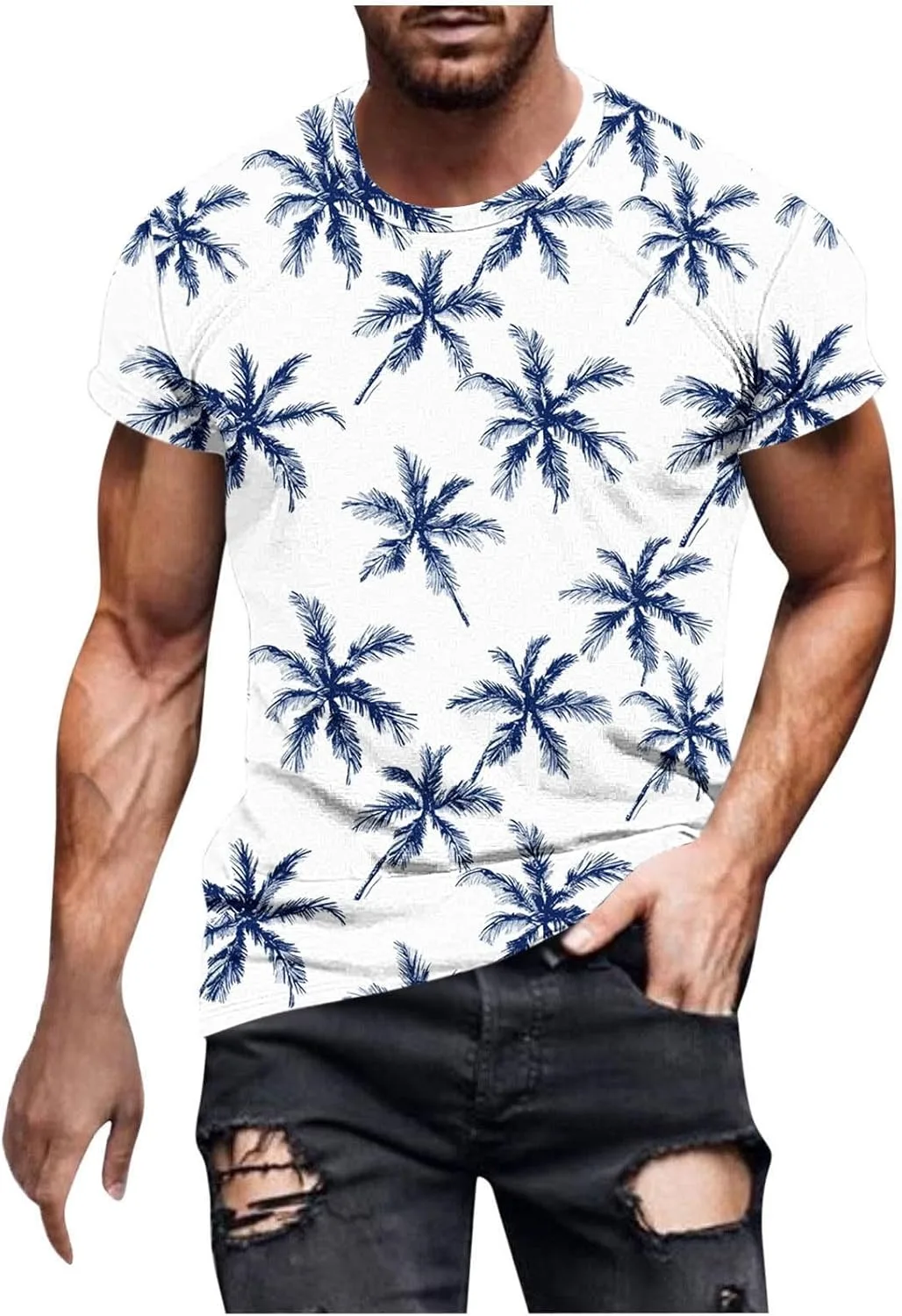 

Мужская футболка Slim Fit с градиентным принтом в горошек