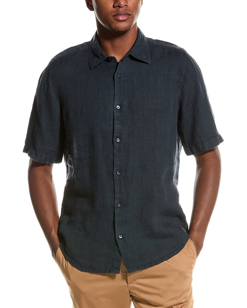 

BOSS Hugo Boss Rash Regular Fit льняная рубашка, синий